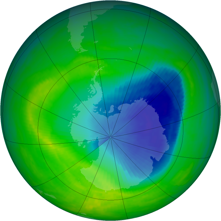 Ozone Map 1991-11-09